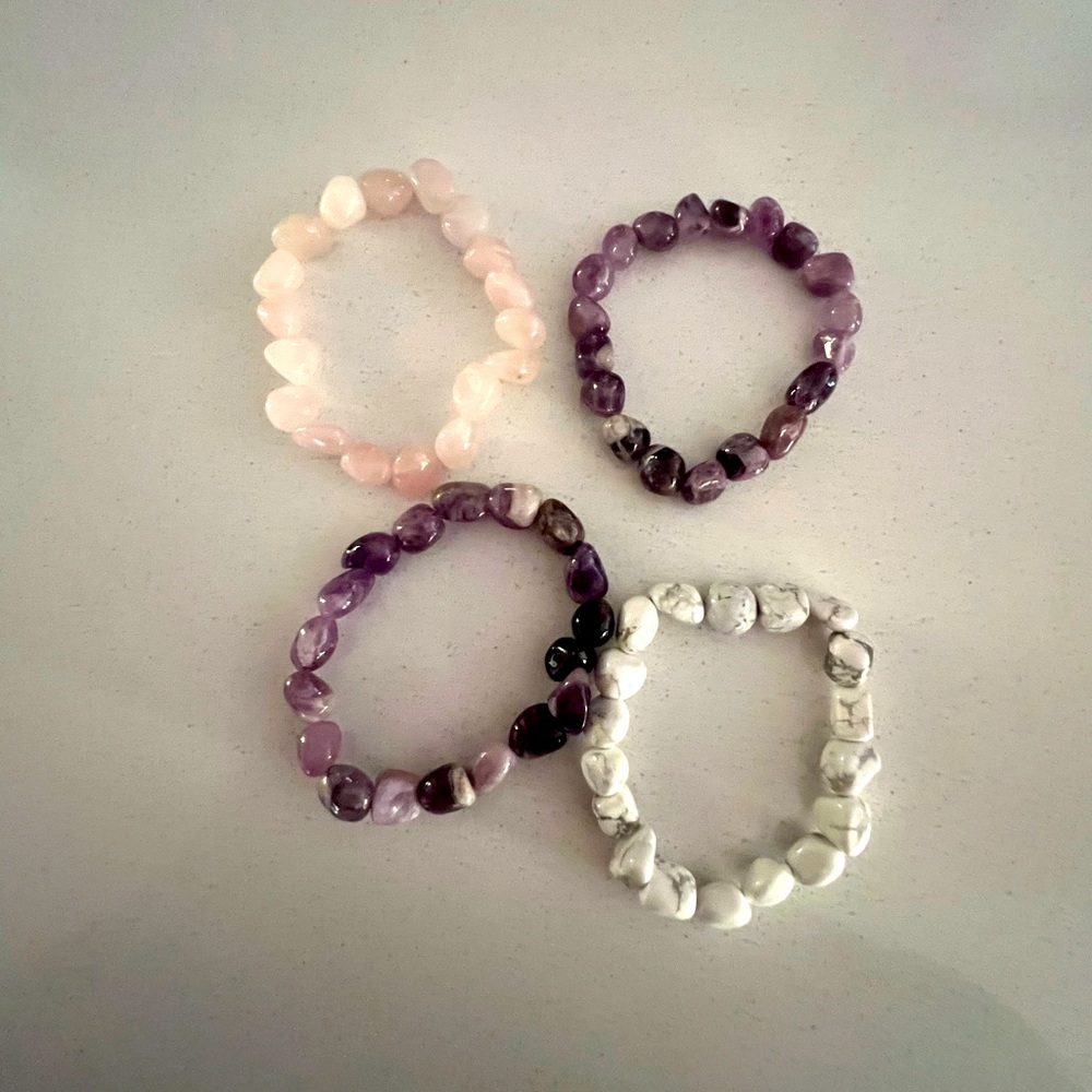 Gorgeous gem stone bracelets
